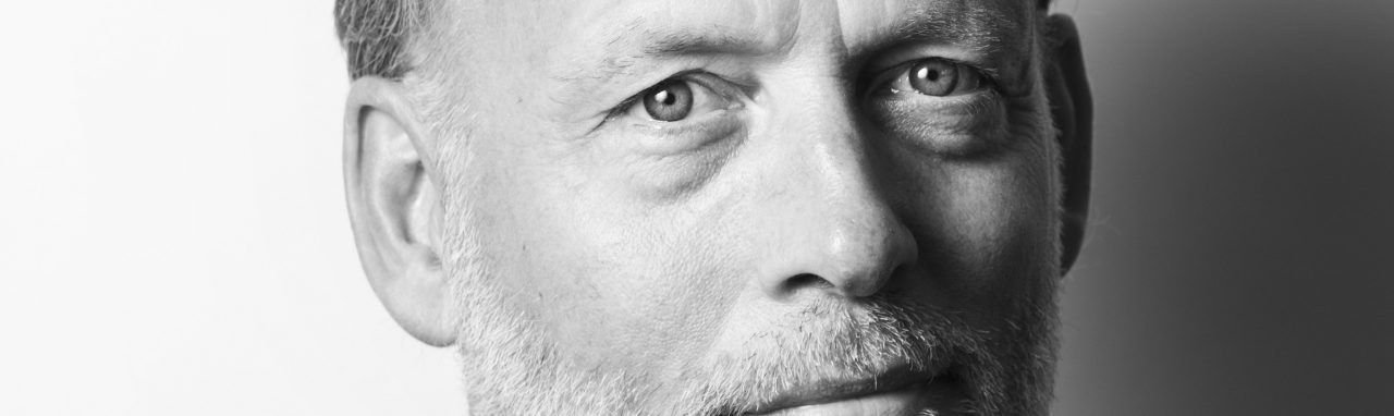 De man die blauw werd